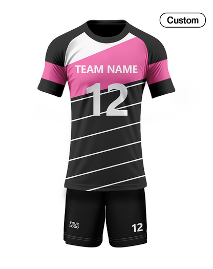 Custom Volleyball Uniform - Two-Tone Stripe - Personalized Teamwear