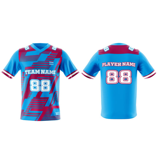 Custom American Football Jersey – Abstract Design – Personalized Jersey