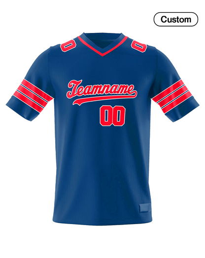 Custom American Football Jersey - Color Accent - Personalized
