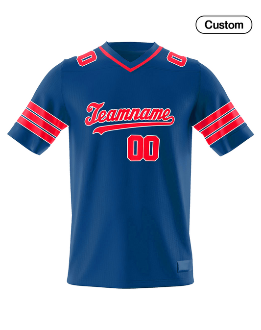 Custom American Football Jersey – Color Accent Design – Personalized Gear