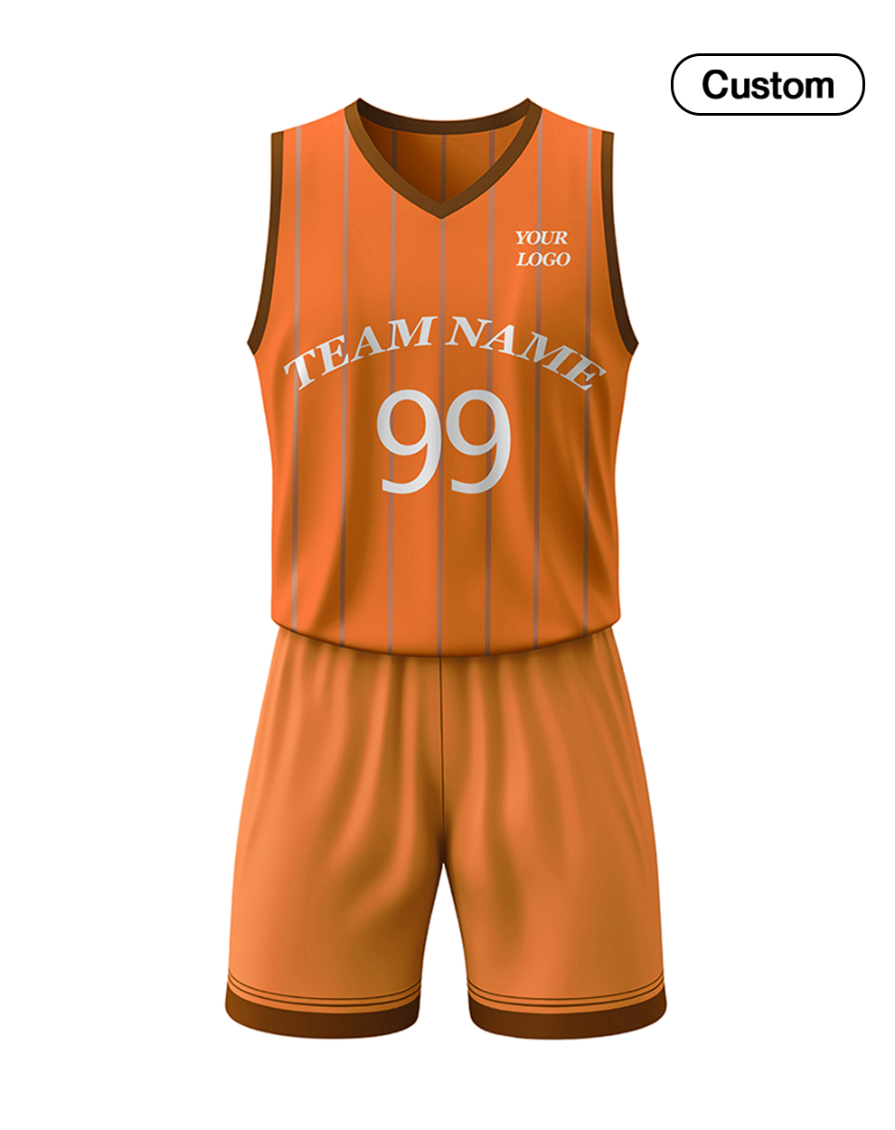 Custom Basketball Uniform - Vertical Stripe - Personalized Kit
