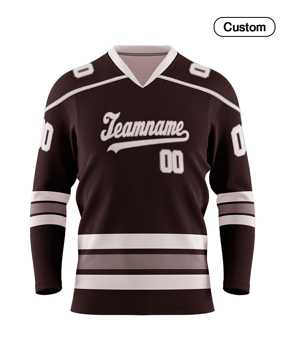 Custom Ice Hockey Jersey - Two-Color Accent - Personalized Top