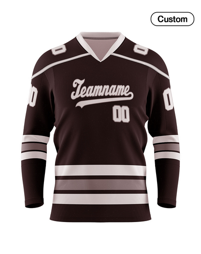 Custom Ice Hockey Jersey - Two-Color Accent - Personalized Top