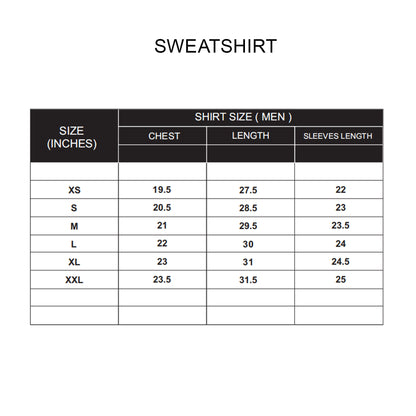 Custom Men Sweatshirt - Solid Color - Personalized Crewneck