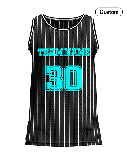 Custom Basketball Tank Top – Pinstripe Design – Personalized Gear