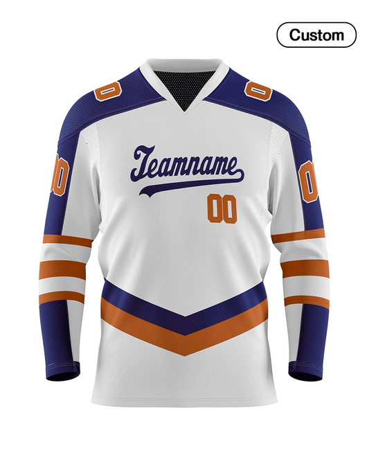 Custom Ice Hockey Jersey - White Panel Design – Personalized Teamwear