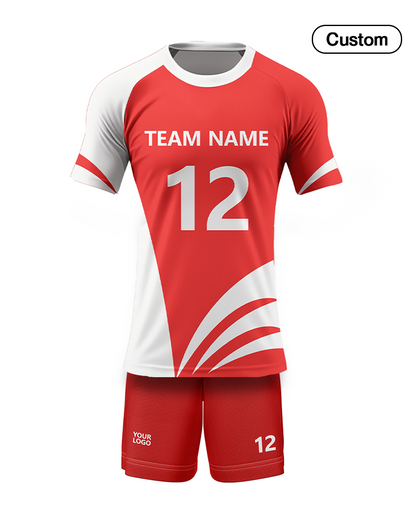 Custom Volleyball Uniform - Abstract Design - Personalized Uniform