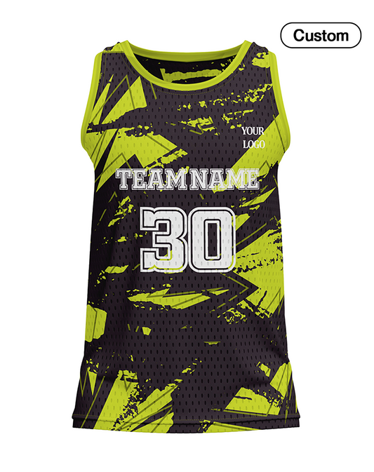 Custom Basketball Tank Top – Abstract Design – Personalized Jersey