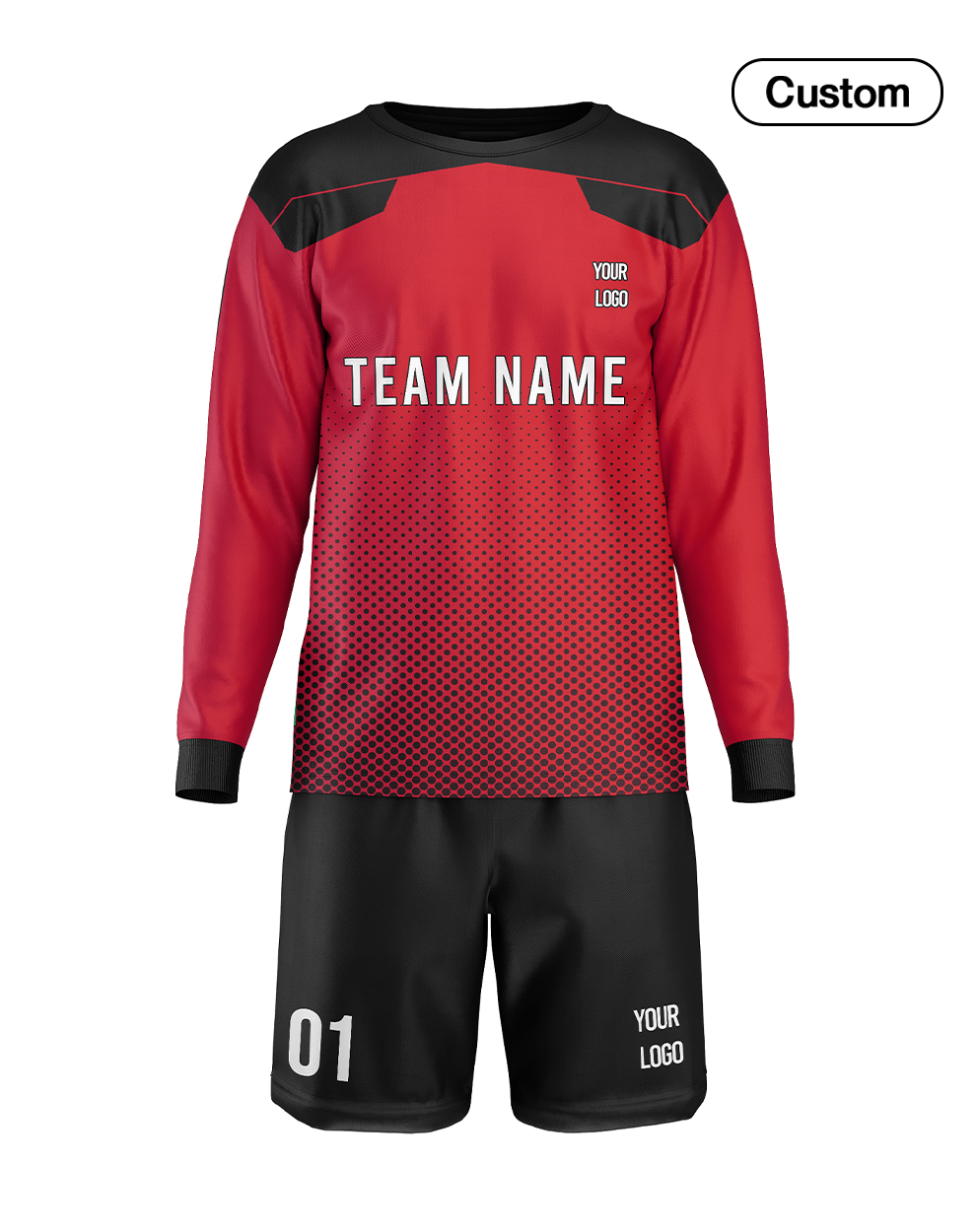 Custom Soccer Goalkeeper Uniform – Pattern – Personalized