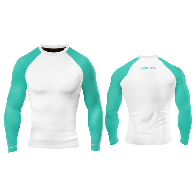 Rash Guard T-Shirts -  Raglan Custom Logo & Team Colors