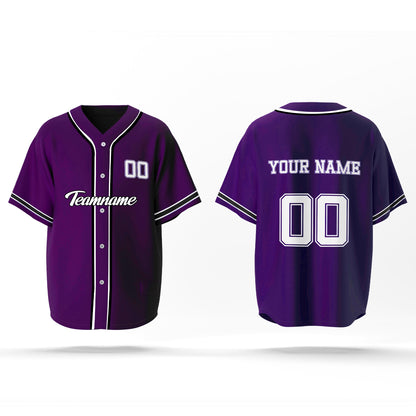 Custom Baseball Jersey - Vector Design - Personalized Gear