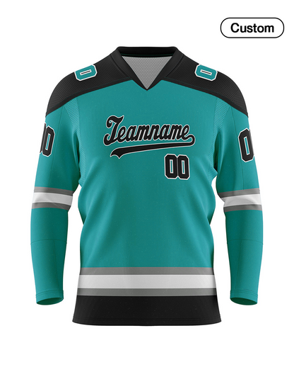 Custom Ice Hockey Jersey - Gray Accent - Personalized Top
