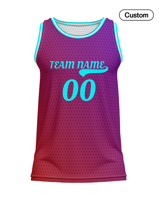 Custom Basketball Tank Top – Multi-Gradient Design – Personalized Jersey