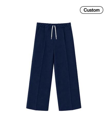 Custom Boys Wide Trouser - Solid Design Personalized Bottoms