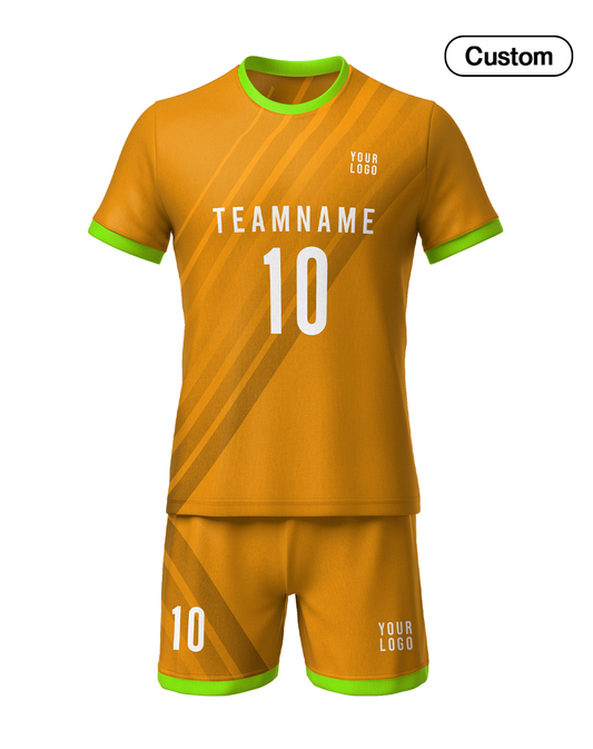 Custom Soccer Uniform – Stripe Design – Personalized Team Kit