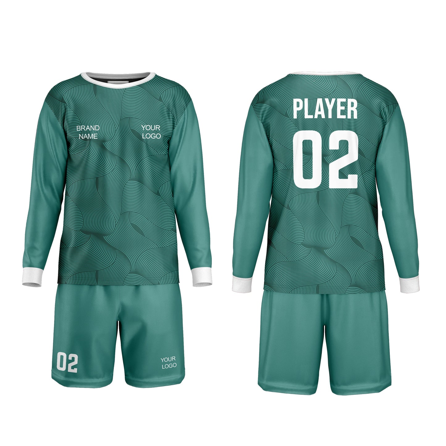 Custom Soccer Goalkeeper Uniform - Wavy - Personalized