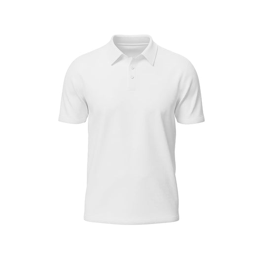 Workwear Polo T-Shirt - Solid Design White - Personalized Gear