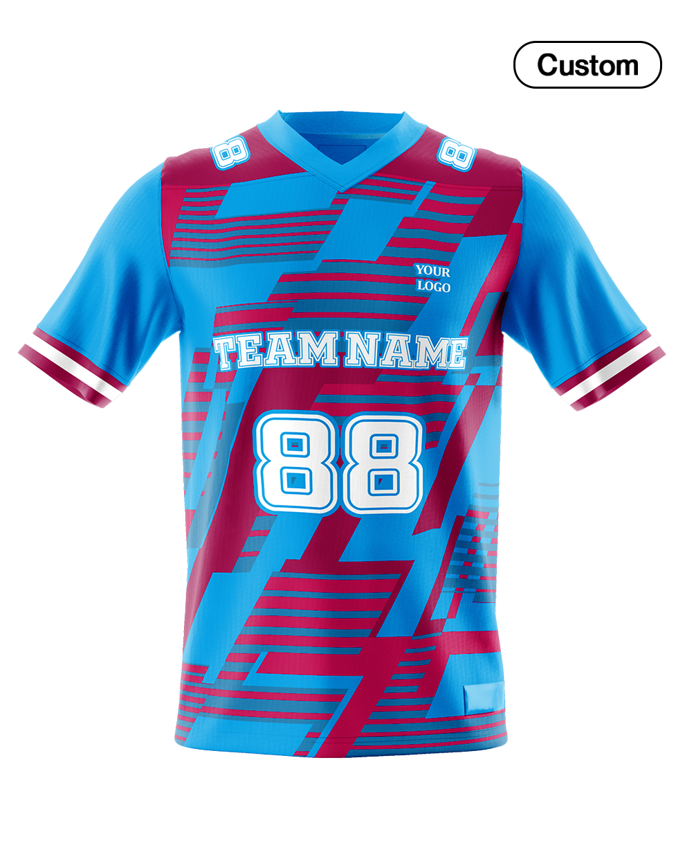 Custom American Football Jersey - Abstract Design - Personalized Jersey