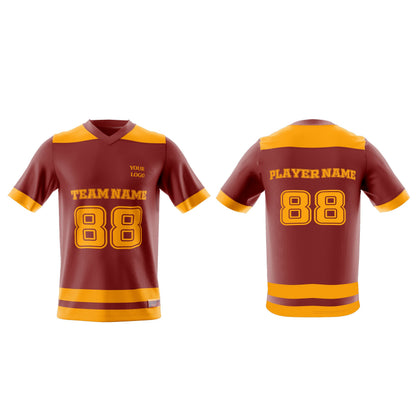 Custom American Football Jersey- Color Trim - Personalized Jersey