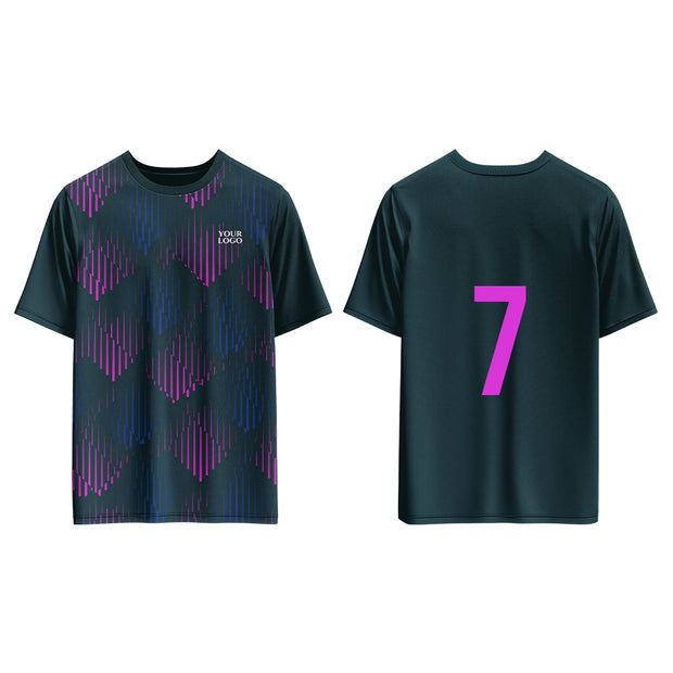 Soccer Training T-Shirts – Geometric Custom Logos & Team Colors