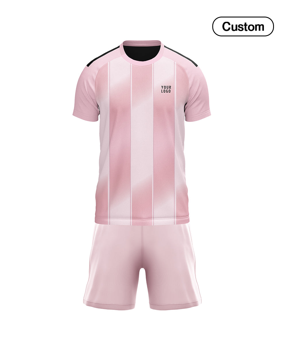 Custom Soccer Uniform – 3 Tone Stripe Design – Personalized Kit