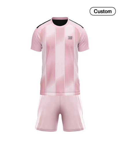 Custom Soccer Uniform – 3 Tone Stripe Design – Personalized Kit