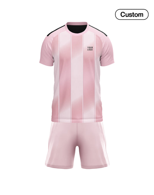 Custom Soccer Uniform – 3 Tone Stripe Design – Personalized Kit