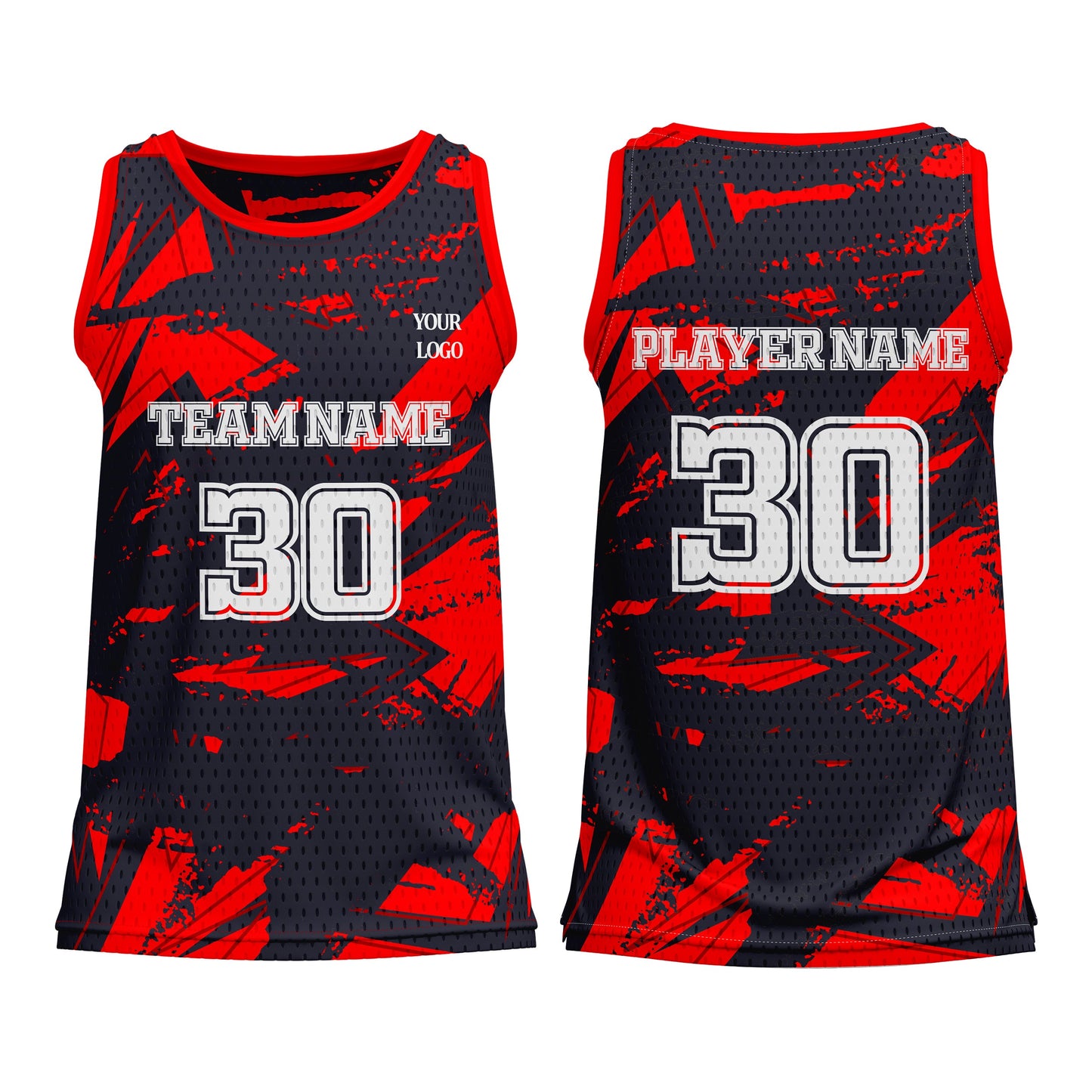 Custom Basketball Tank Top – Abstract Design – Personalized Tank-Top