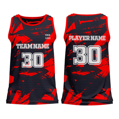 Custom Basketball Tank Top – Abstract Design – Personalized Tank-Top