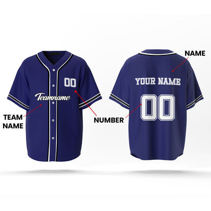 Custom Baseball Jersey - Two-Tone Design - Personalized Jersey