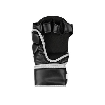 MMA Gloves Gray - HYBRID - IMMAF Approved Faux Leather Fight Gloves