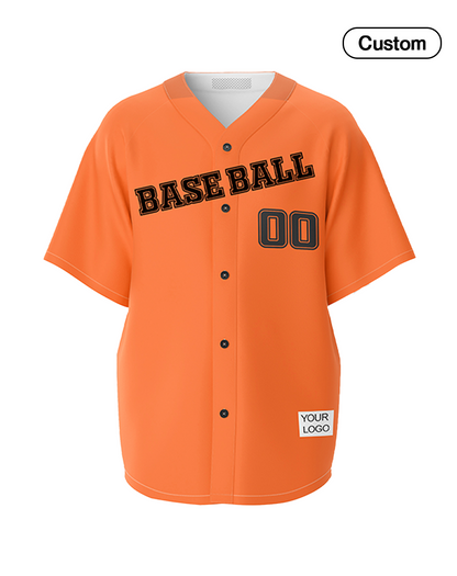 Custom Baseball Jersey - Solid Color Design - Personalized Gear