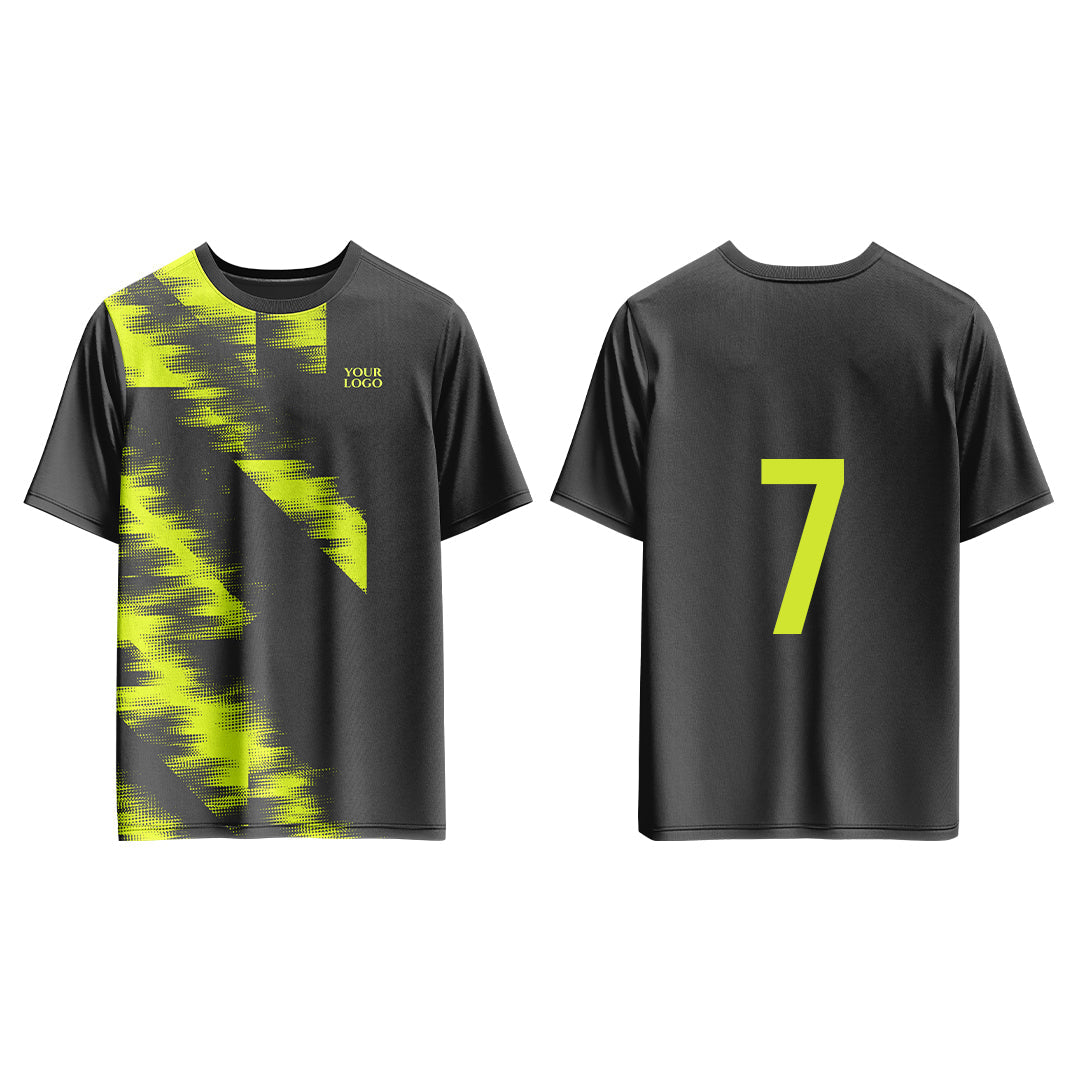 Custom Soccer T-Shirt – Two-Color Abstract - Personalized Tee