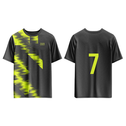 Custom Soccer T-Shirt – Two-Color Abstract - Personalized Tee
