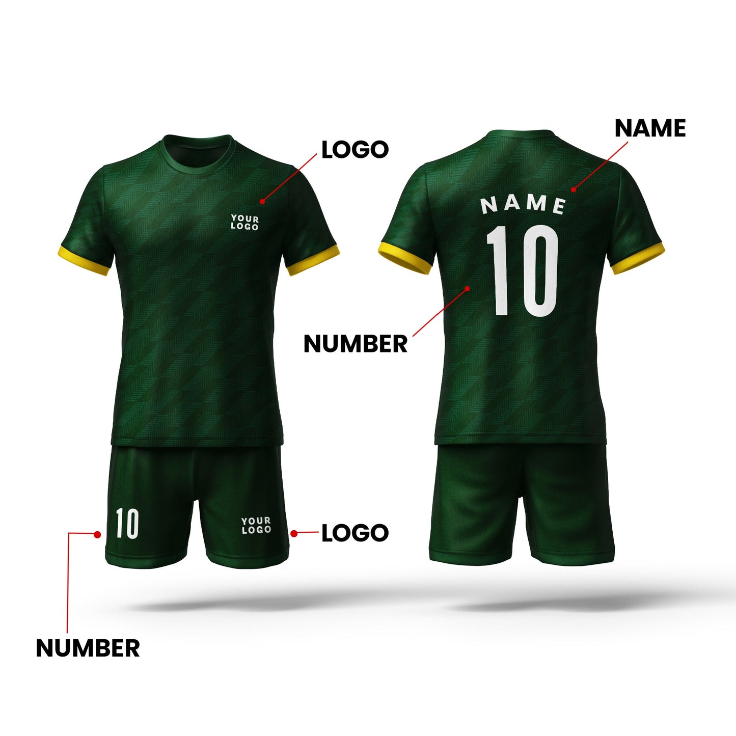 Custom Soccer Uniform - Pattern Design - Personalized Team Kit