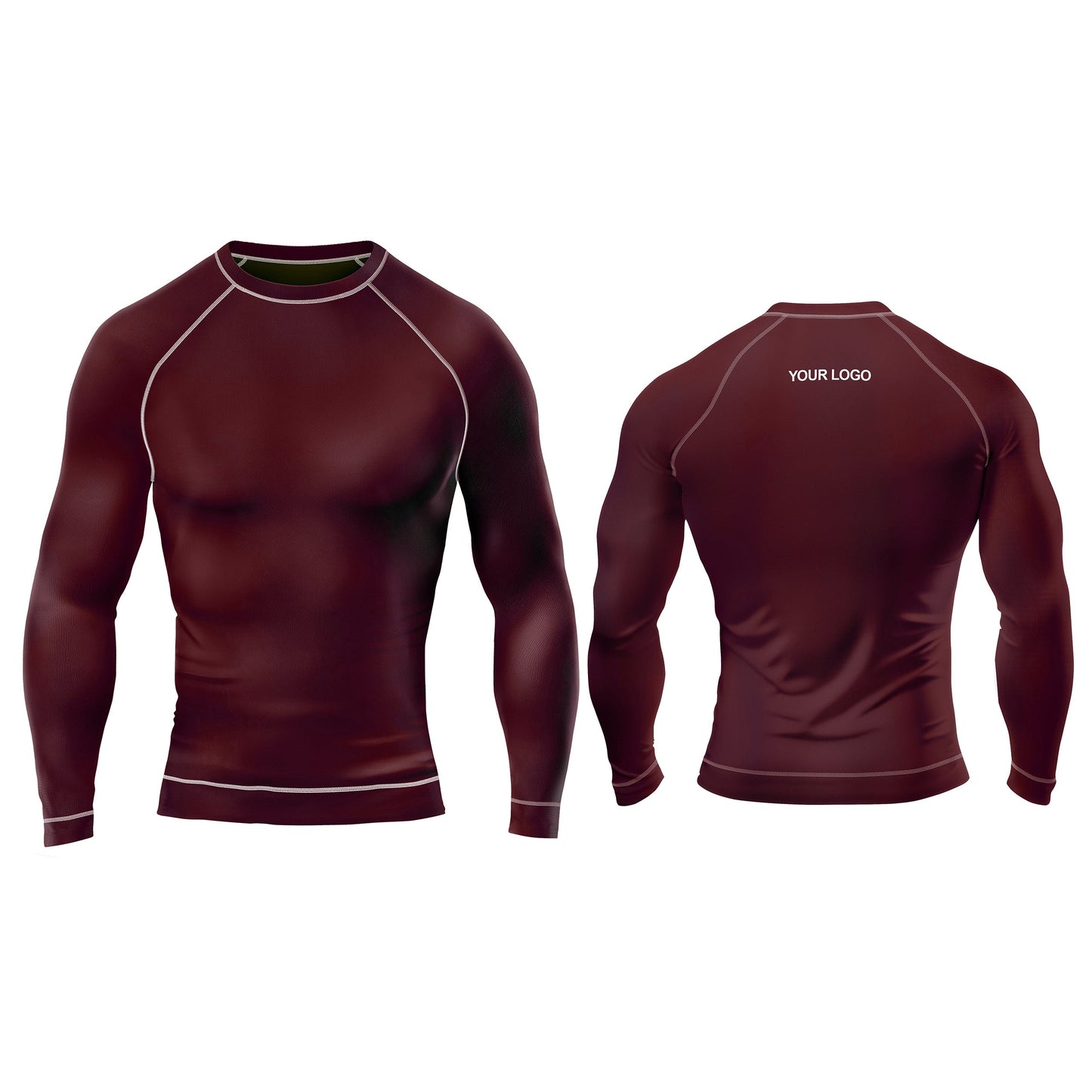 Custom Rash Guard - Solid Color Design - Personalized Gear