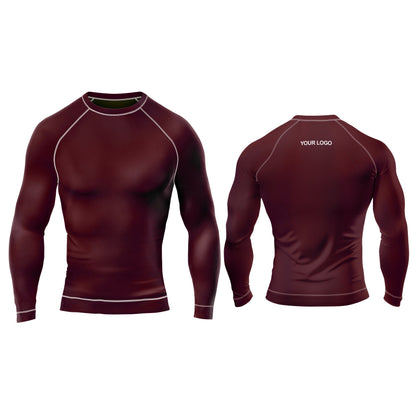 Custom Rash Guard - Solid Color Design - Personalized Gear