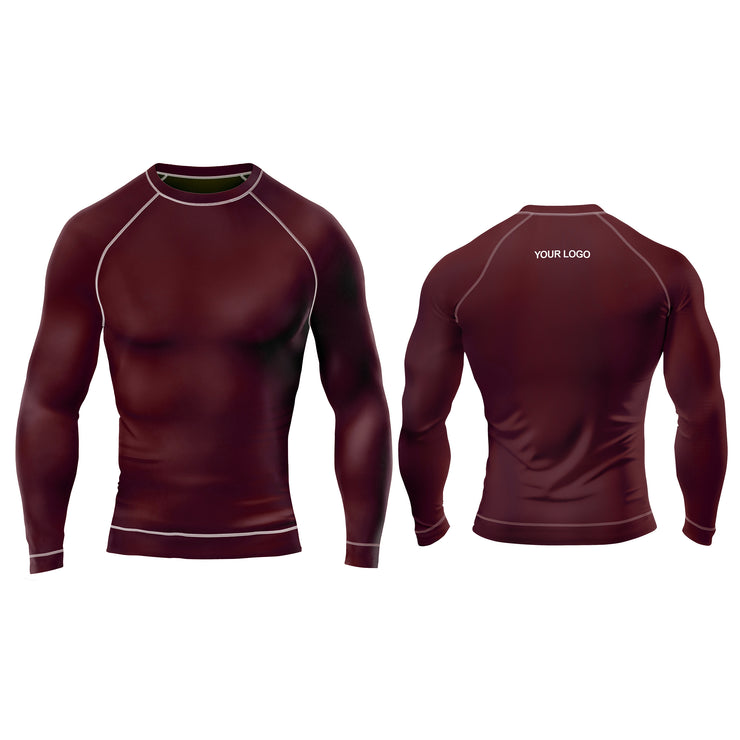 Rash Guard T-Shirts - Accents Custom Logo & Team Colors