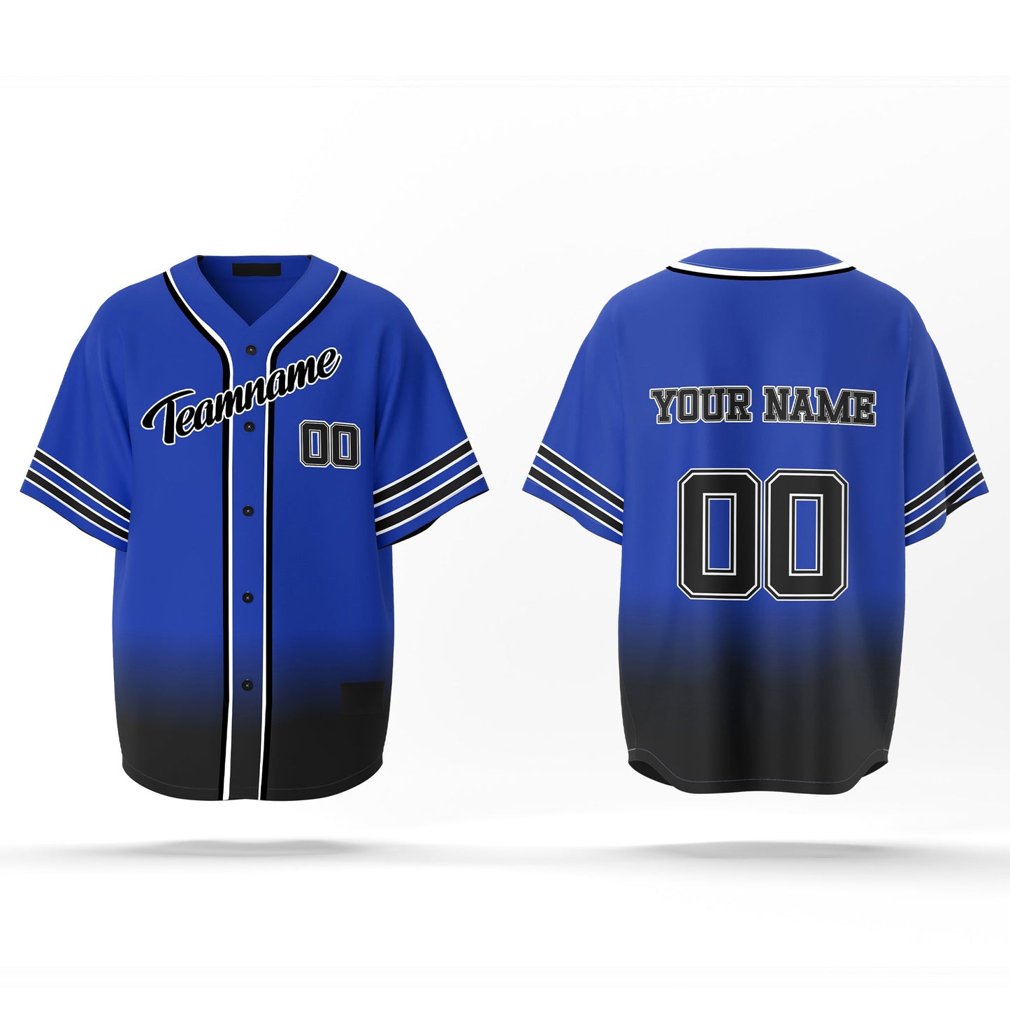 Custom Baseball Jersey - Gradient Design - Personalized Jersey