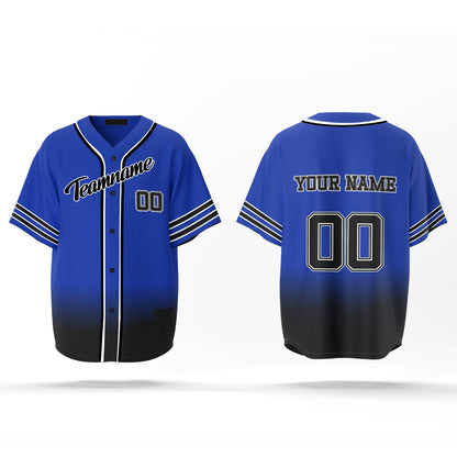 Custom Baseball Jersey - Gradient Design - Personalized Jersey