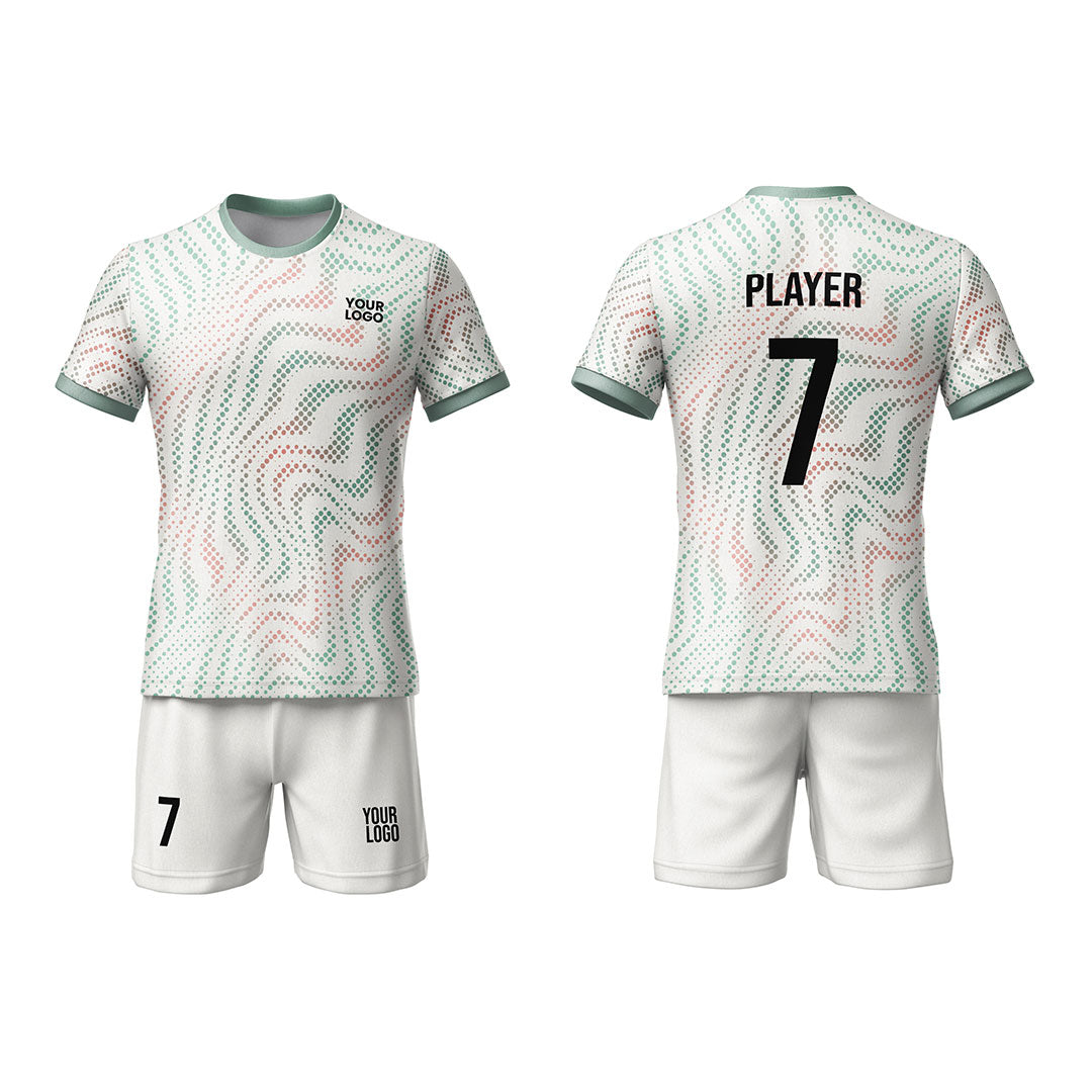 Custom Soccer Uniform - Multicolor Swirl Art - Personalized Kit