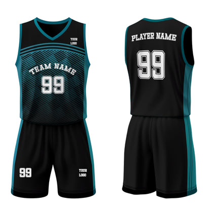 Custom Basketball Uniform - Gradient Square - Personalized Sportswear