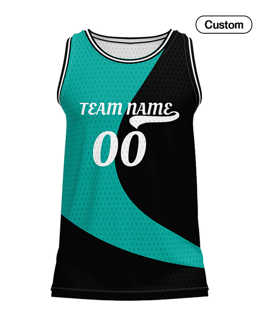 Custom Basketball Tank Top – Two-Tone Vector – Personalized Jersey