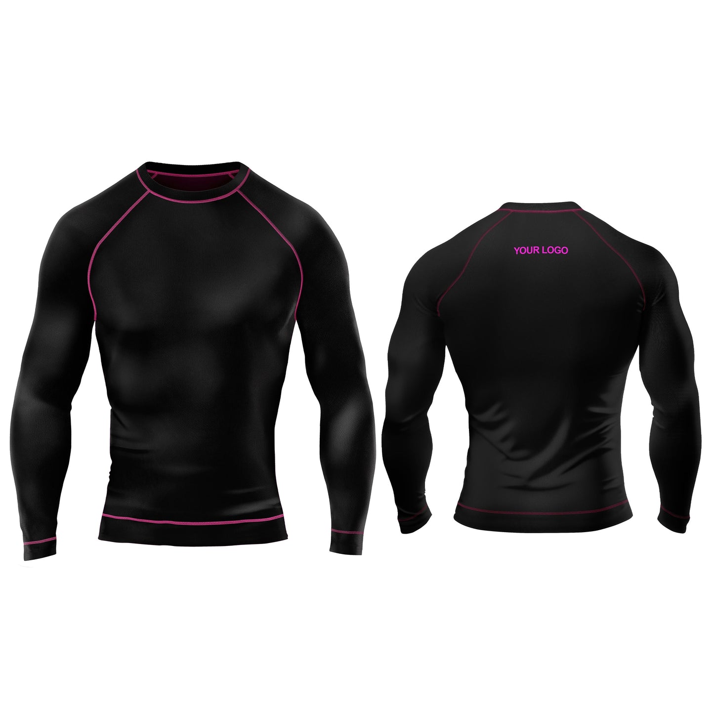 Custom Rash Guard - Solid Color Design - Personalized Gear