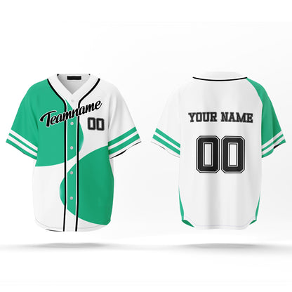 Custom Baseball Jersey - Abstract Design - Personalized Gear