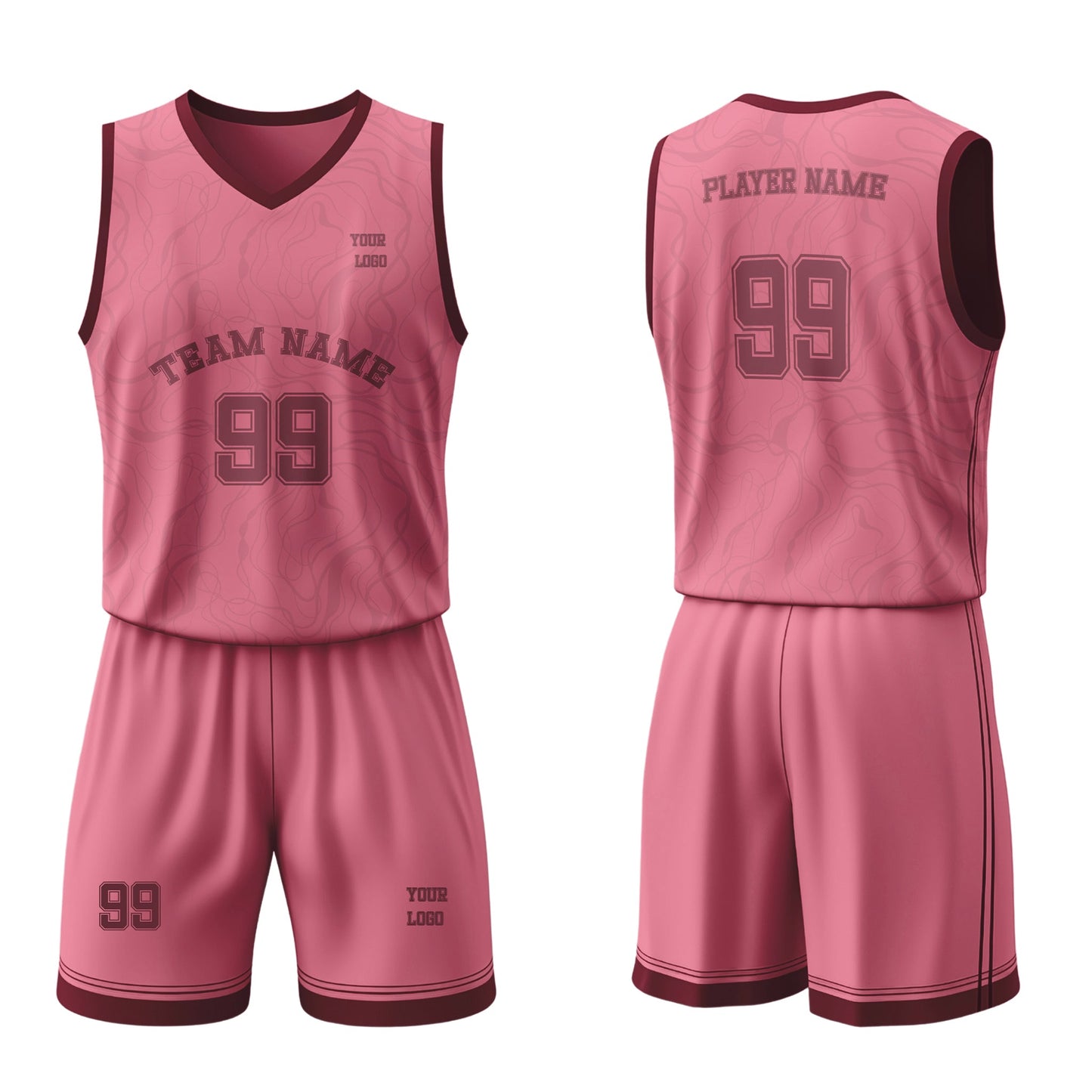 Custom Basketball Uniform – Abstract Seamless – Personalized Gamewear
