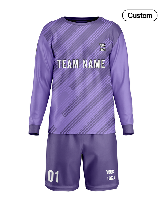Custom Soccer Goalkeeper Uniform - Diagonal Stripe - Personalized