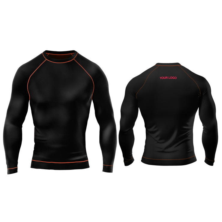 Rash Guard T-Shirts - Accents Custom Logo & Team Colors