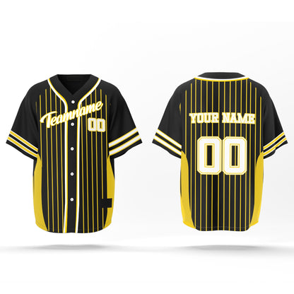 Custom Baseball Jersey - Pinstripe Design - Personalized Gear