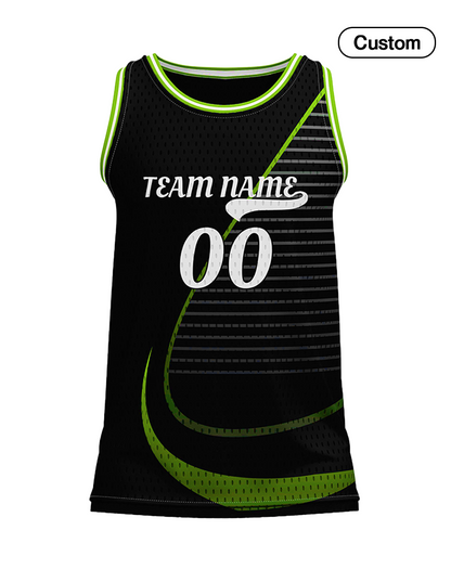 Custom Basketball Tank Top - Abstract Design - Personalized Jersey